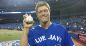 Edge throws 1st Pitch