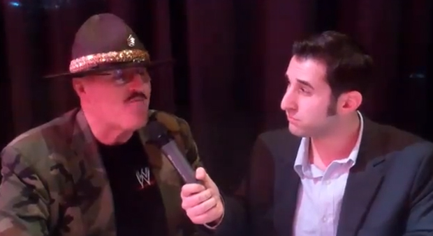 Sgt. Slaughter Digs A Foxhole W/ Soscia!